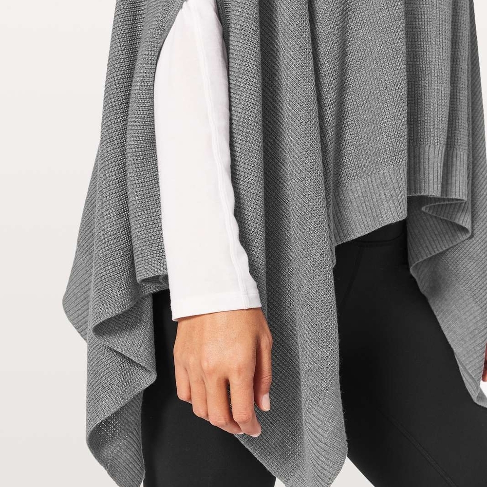 Lululemon Forward Flow Heathered Medium Gray Waff… - image 5